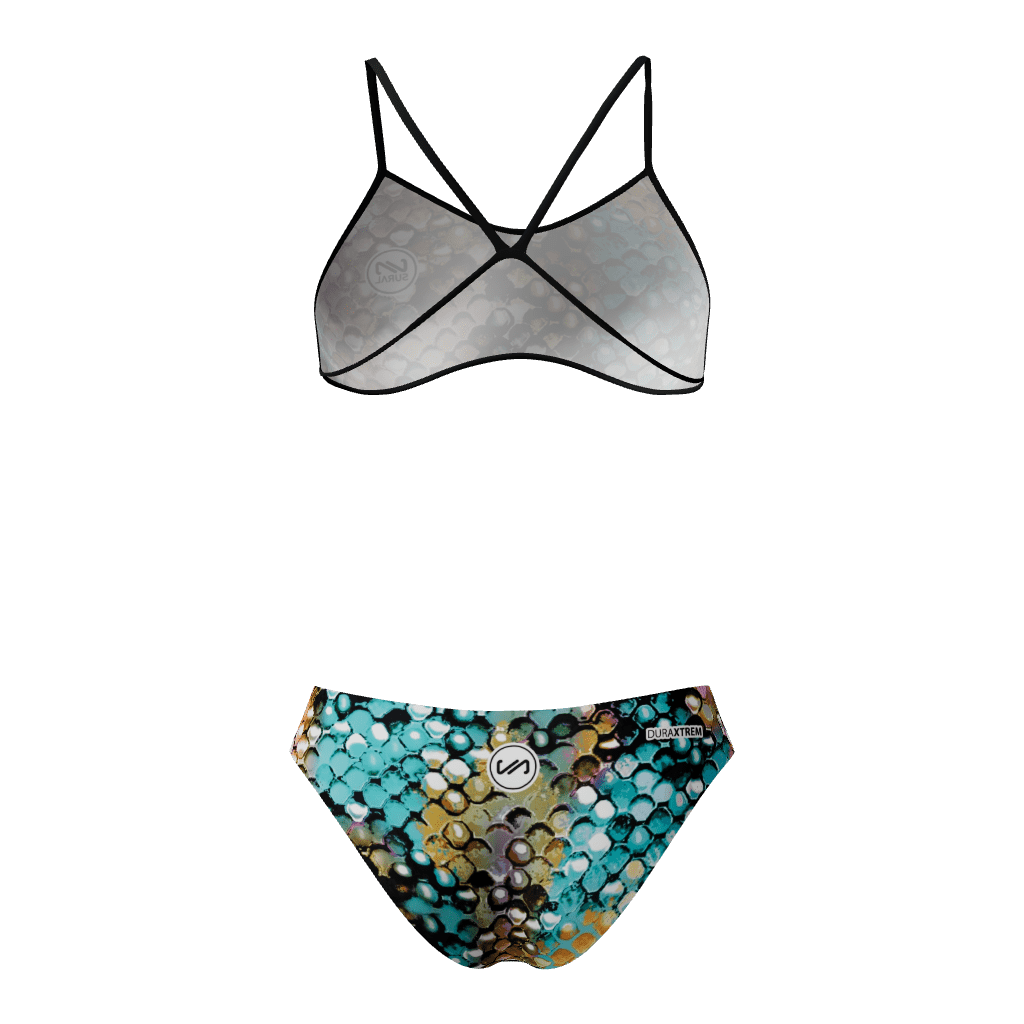 Bikini 2 piezas de natación de Mujer y tirante estrecho SNAKES