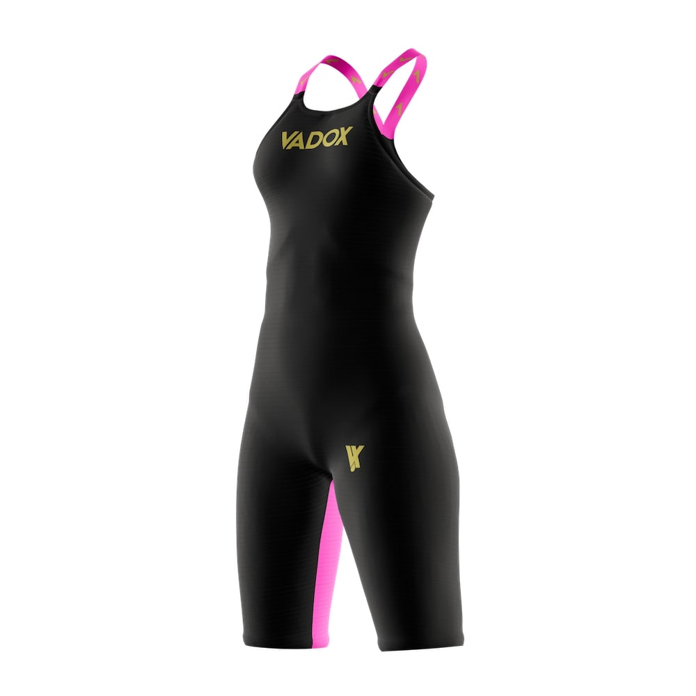 Vadox Women's Competition Swimsuit F14 Open Back Black-Pink