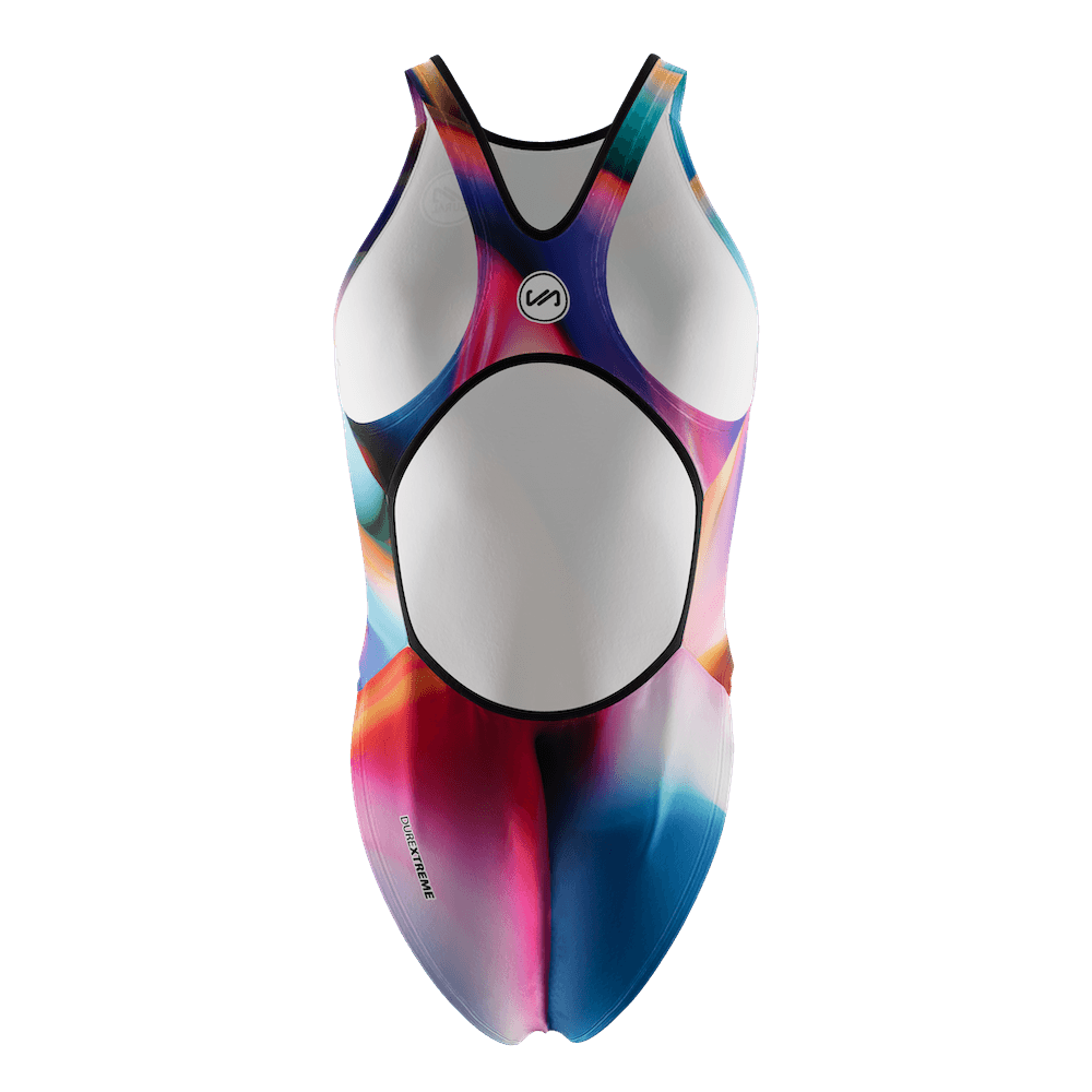 Bañador Natación Mujer Tirante Ancho SHINE WAVES COLOURS