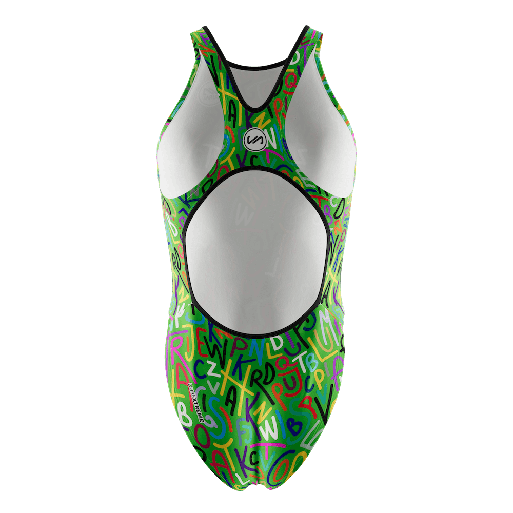 Women's Swimwear Wide Strap WORDS COLOURS