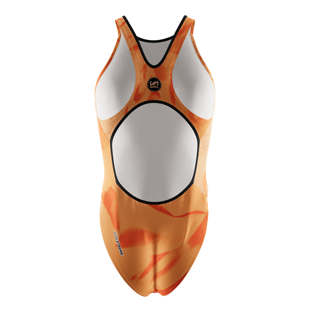 Women's Swimwear Wide Strap ORANGE DYE
