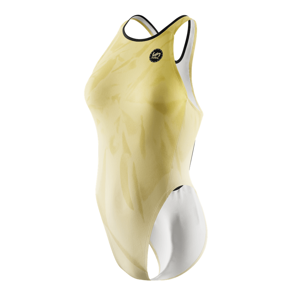 Women's Swimwear Wide Strap YELLOW DYE