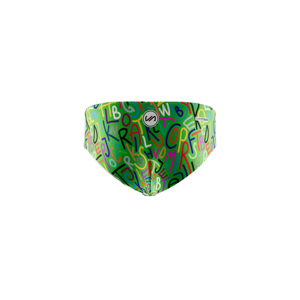 Men's Swim Briefs 10 cm WORDS COLOURS