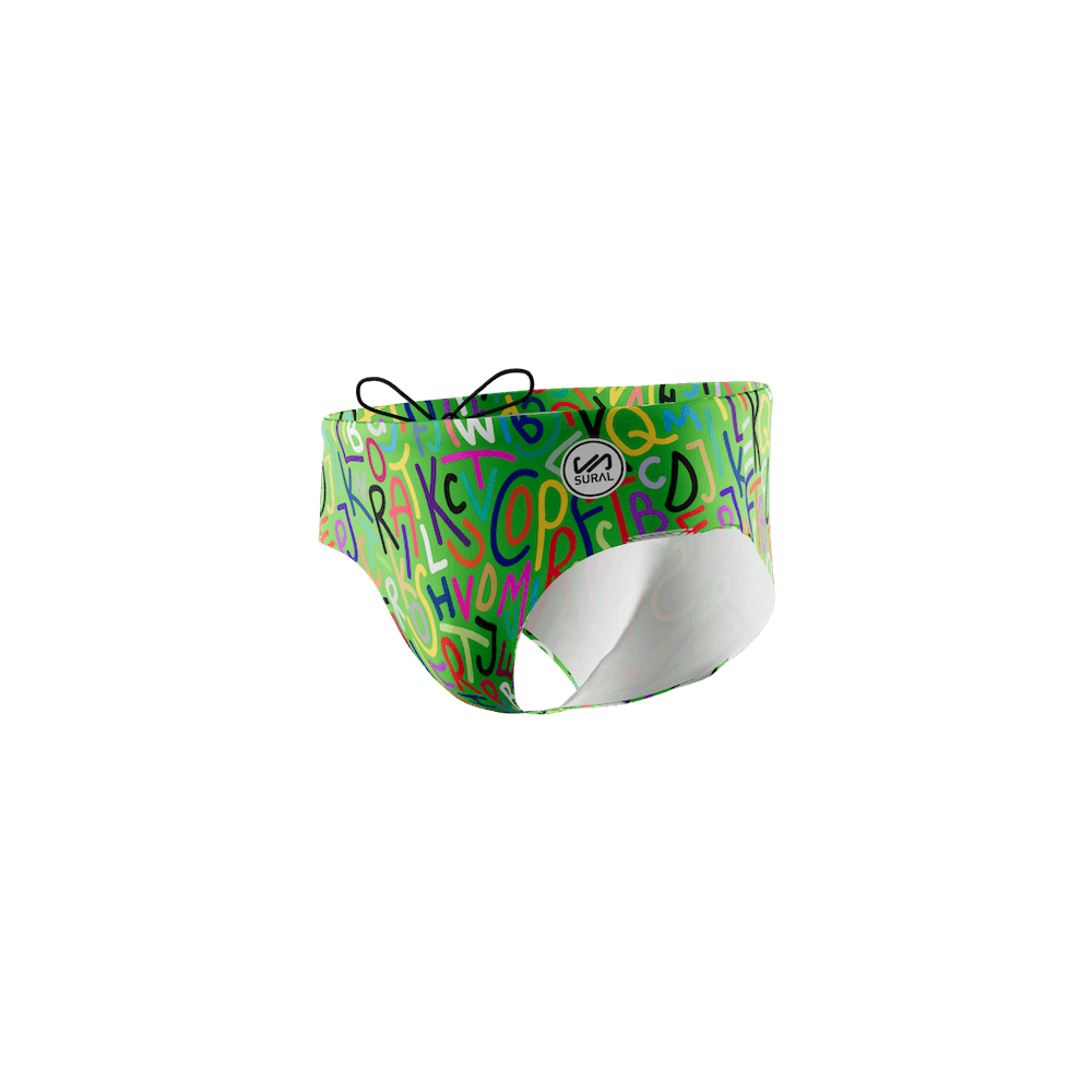 Men's Swim Briefs 10 cm WORDS COLOURS