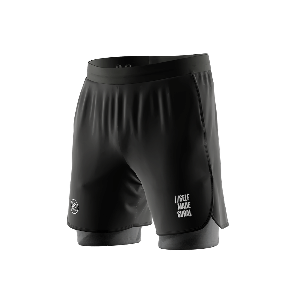 Man Shorts 9" +INNER TIGHT+ 3 Pockets functional DRIVE