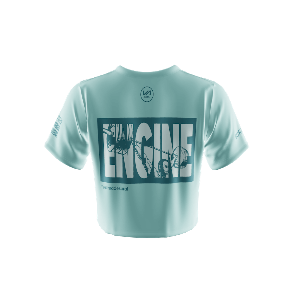 Camiseta Crop Top Manga corta Mujer XFIT CROP WOMAN JERK (copia)