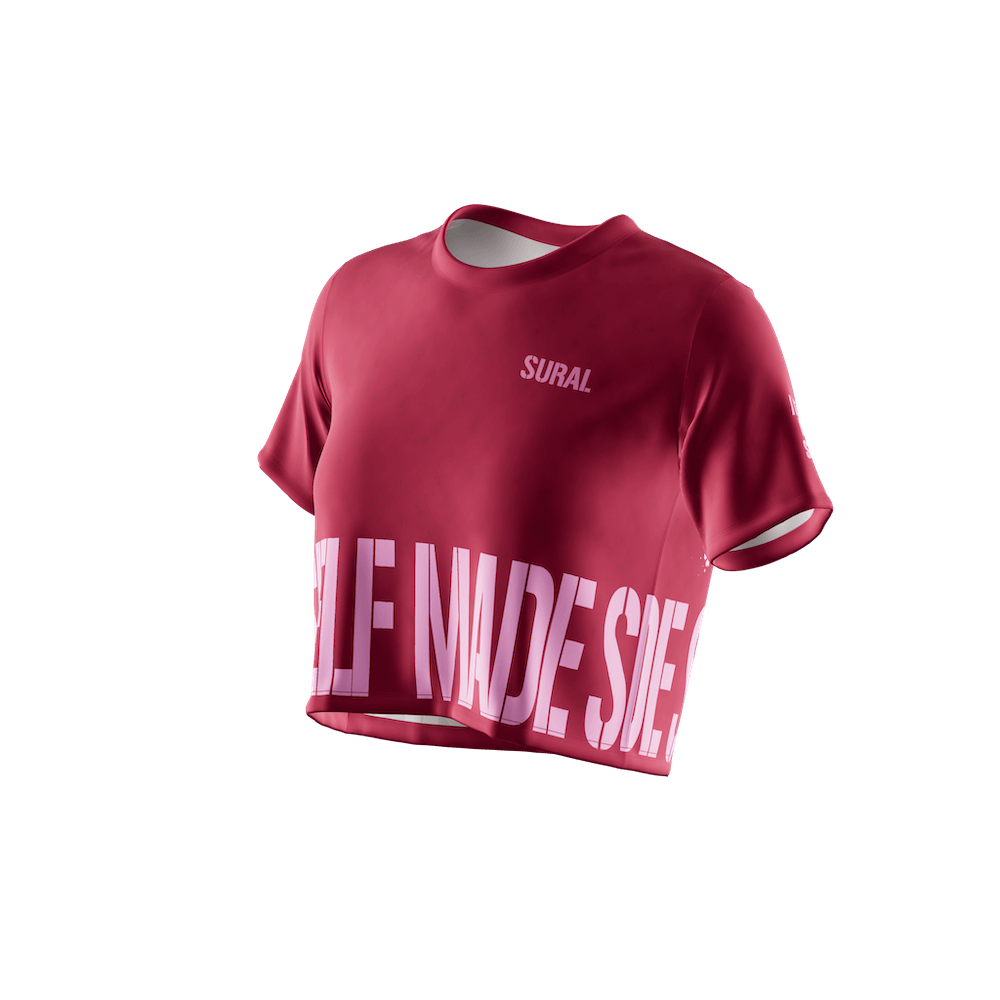 Woman Crop Top Short Sleeves XFIT CROP LOGO SELF MADE