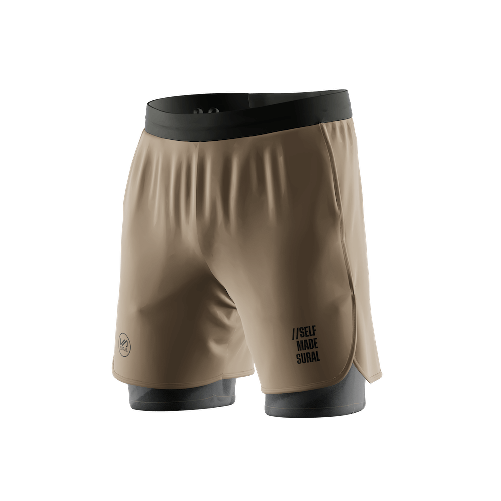 Pantalón Corto Hombre 9" + Malla Lycra + 3 Bolsillos Functional CLEAN