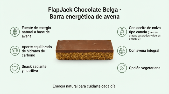 Naturtech Flap Jack Cobertura Choco 100 gr (Pack 20 Unidades)