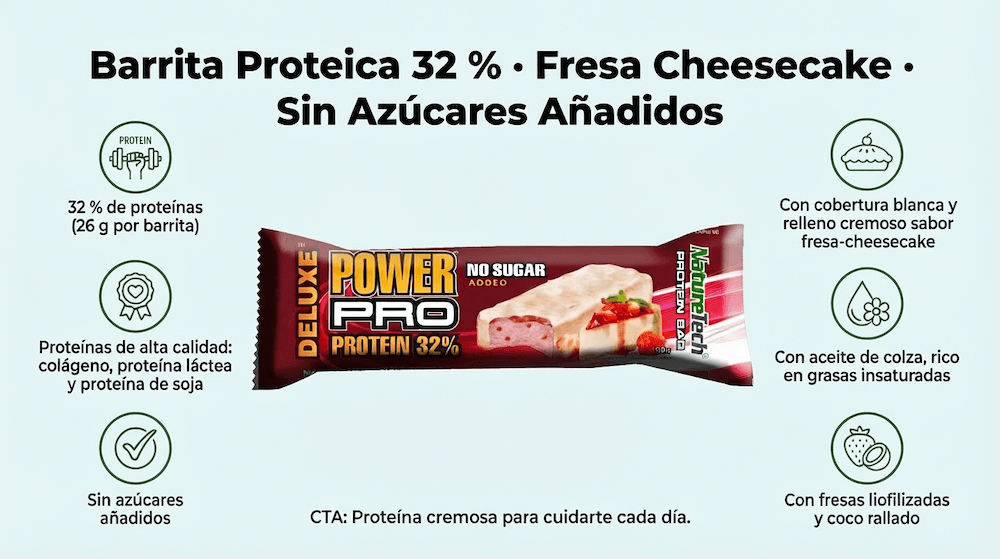 NatureTech Barra Proteína PowerPro 80 Gr