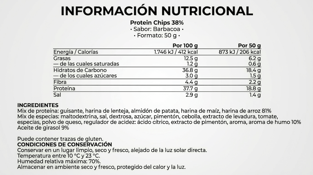 NatureTech Chips Proteína 50 Gr