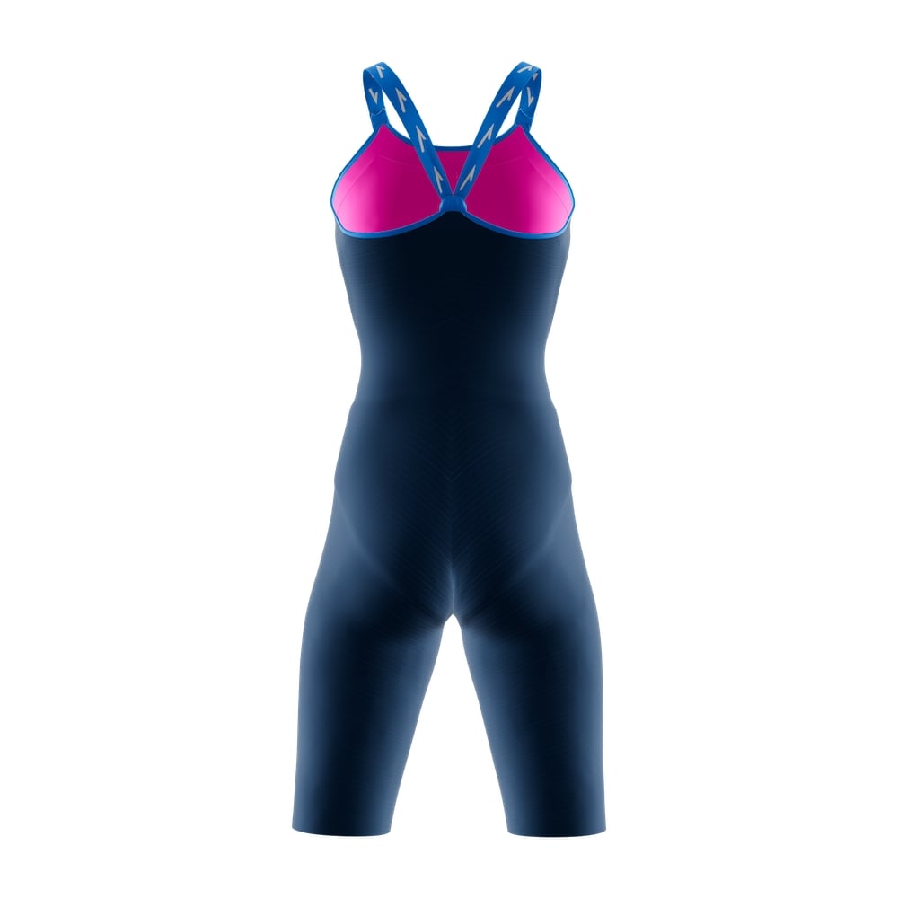 Vadox Women's Competition Swimsuit Spartan Closed Back Navy Blue