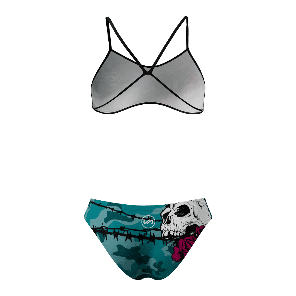 Bikini Natación Mujer Tirante Estrecho SKULL CAMOUFLAGE