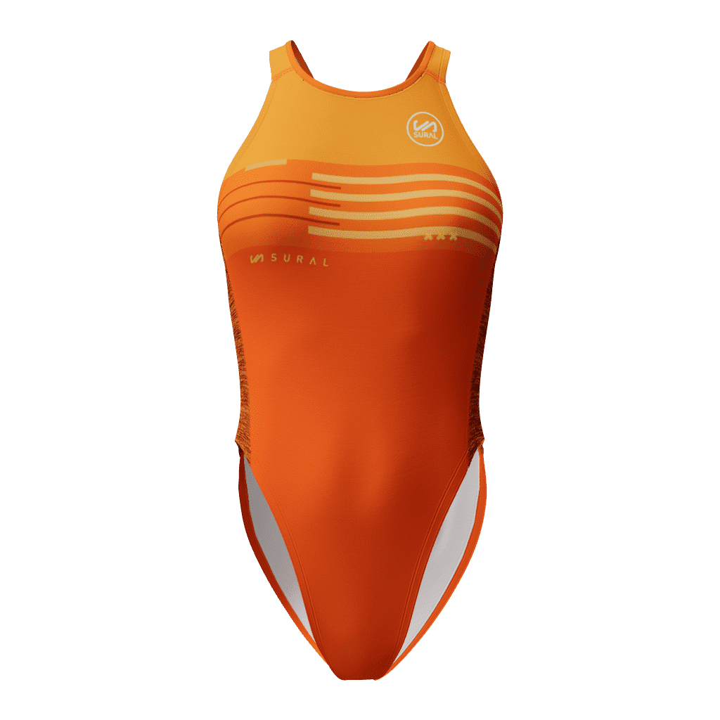 Bañador Natación Mujer Tirante Ancho ORANGE JUICE COLOURS