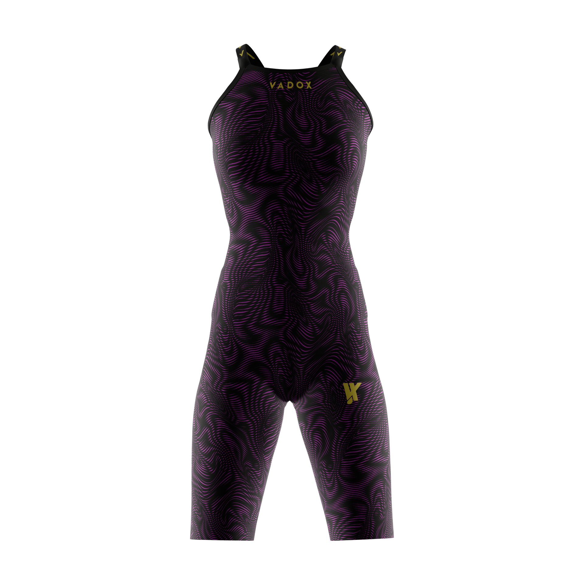 Vadox Women's Competition Swimsuit Spartan Open Back Limited Print Viola