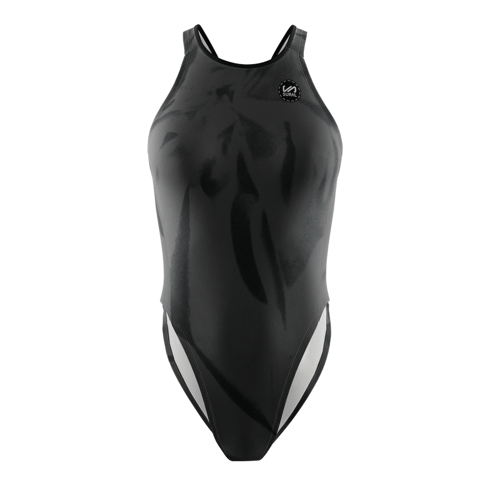 Women's Swimwear Wide Strap BLACK DYE