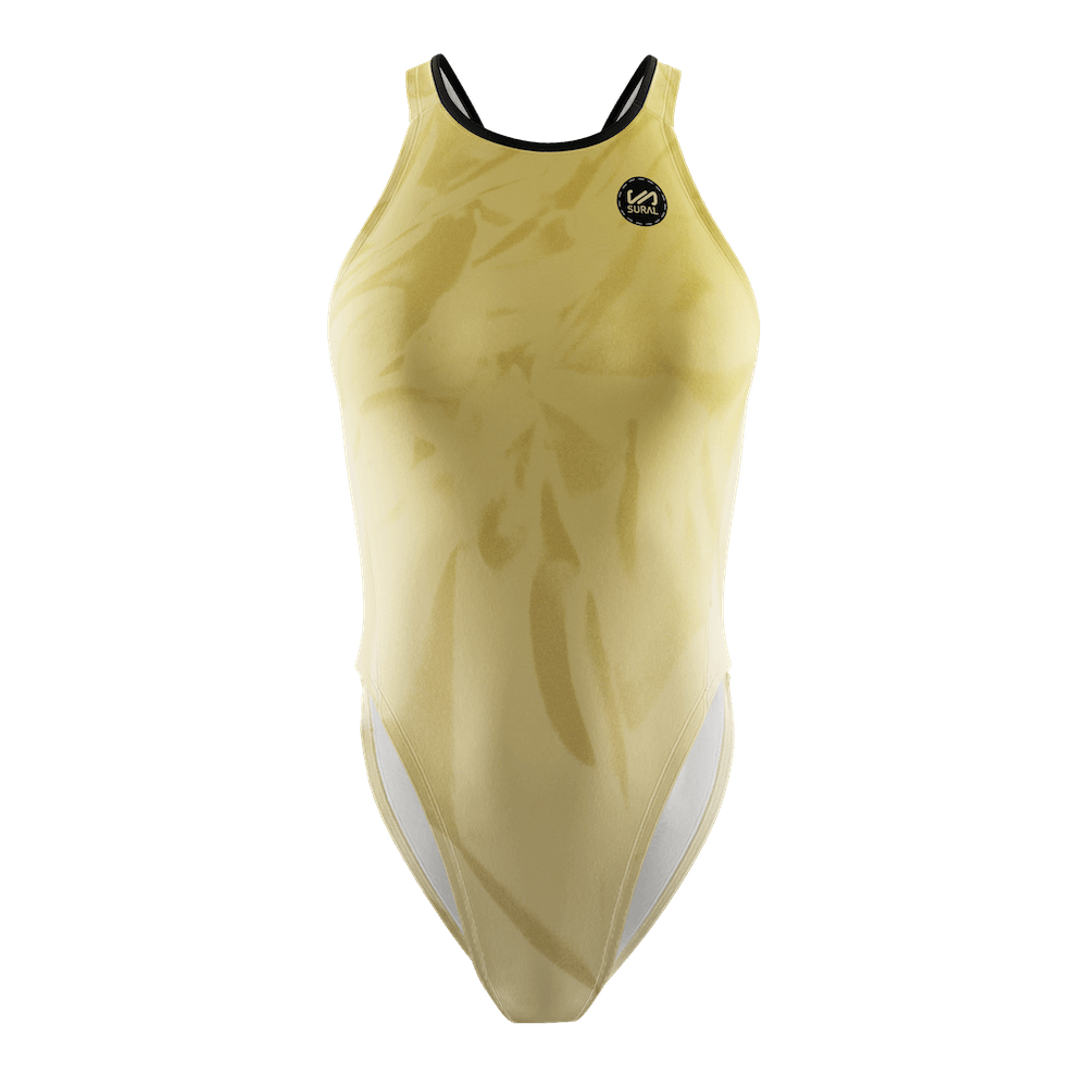 Women's Swimwear Wide Strap YELLOW DYE