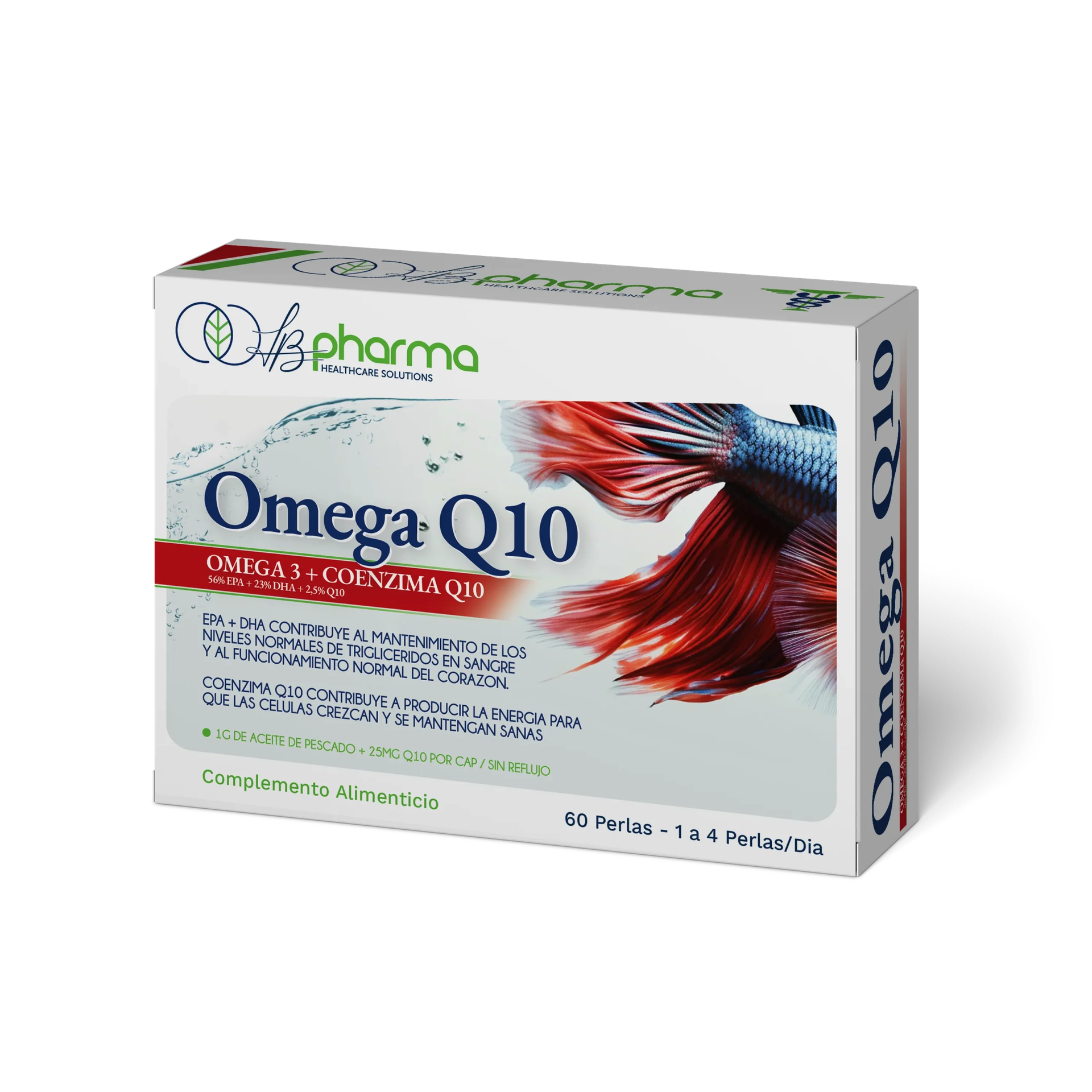 LB PHARMA OMEGA 3 Q10 60 PERLAS