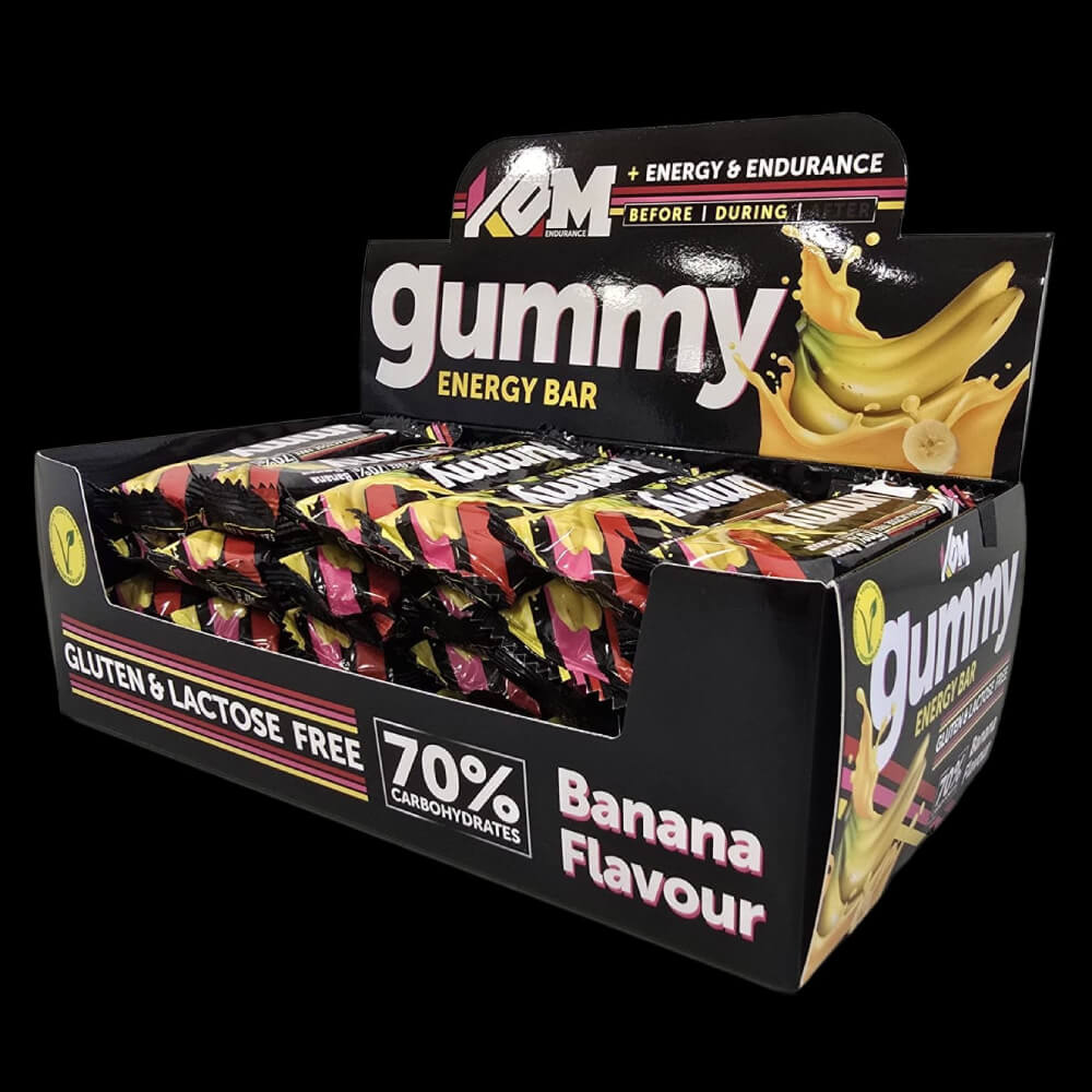 KOM CAJA GUMMY ENERGY BAR BANANA 40 GR 30 UNIDADES