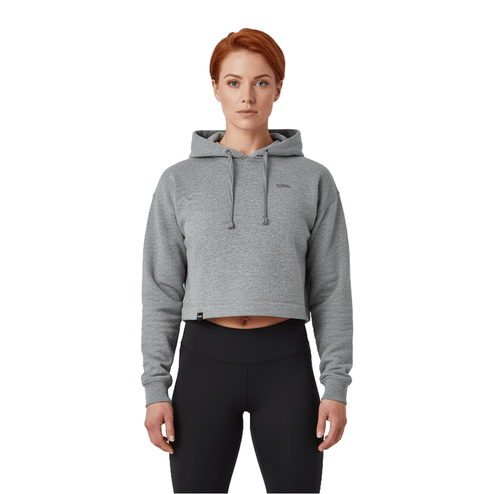 Sudadera Crop Top Cotton Capucha Woman - NOVA