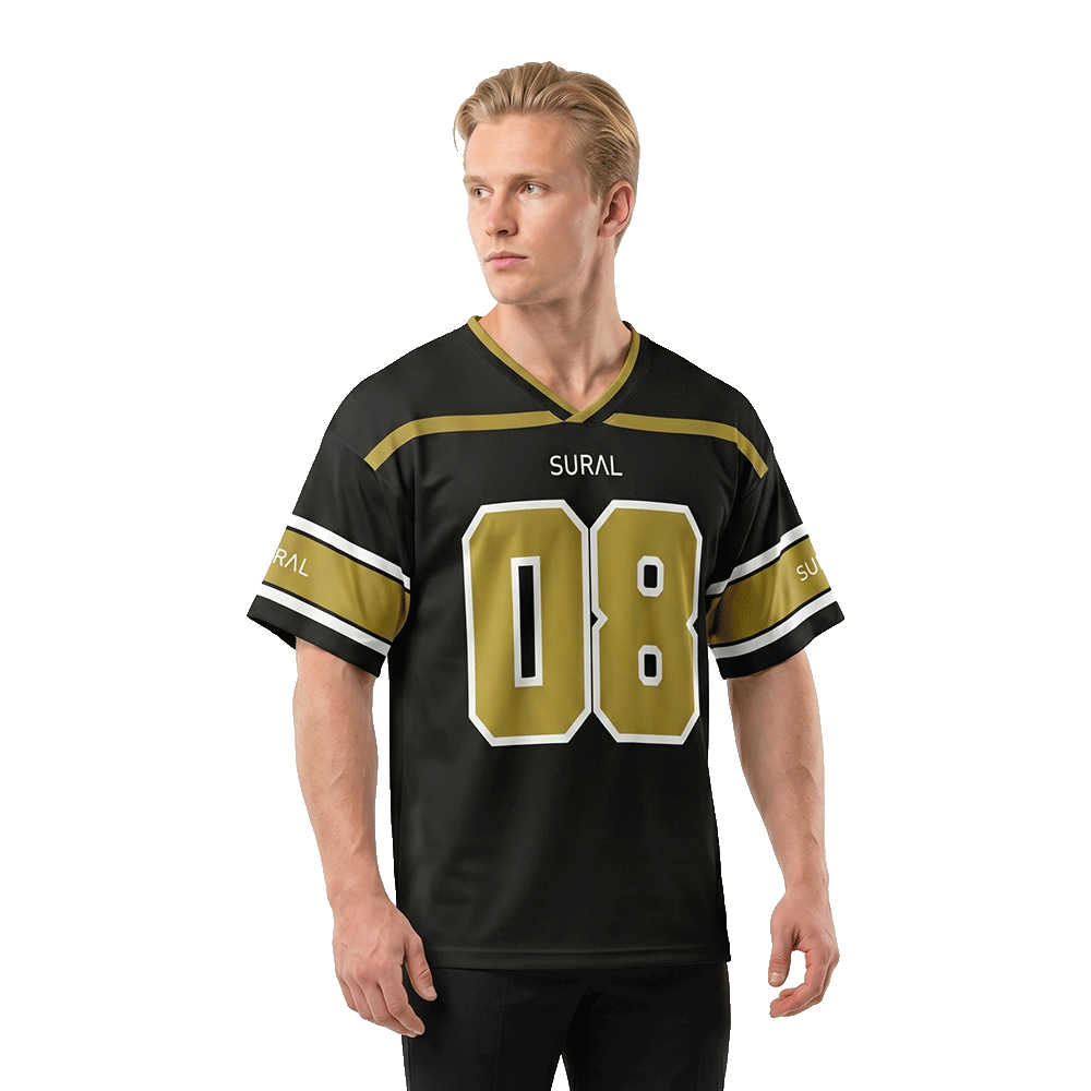 Men’s Oversized Technical American Football Tee – ENDZONE