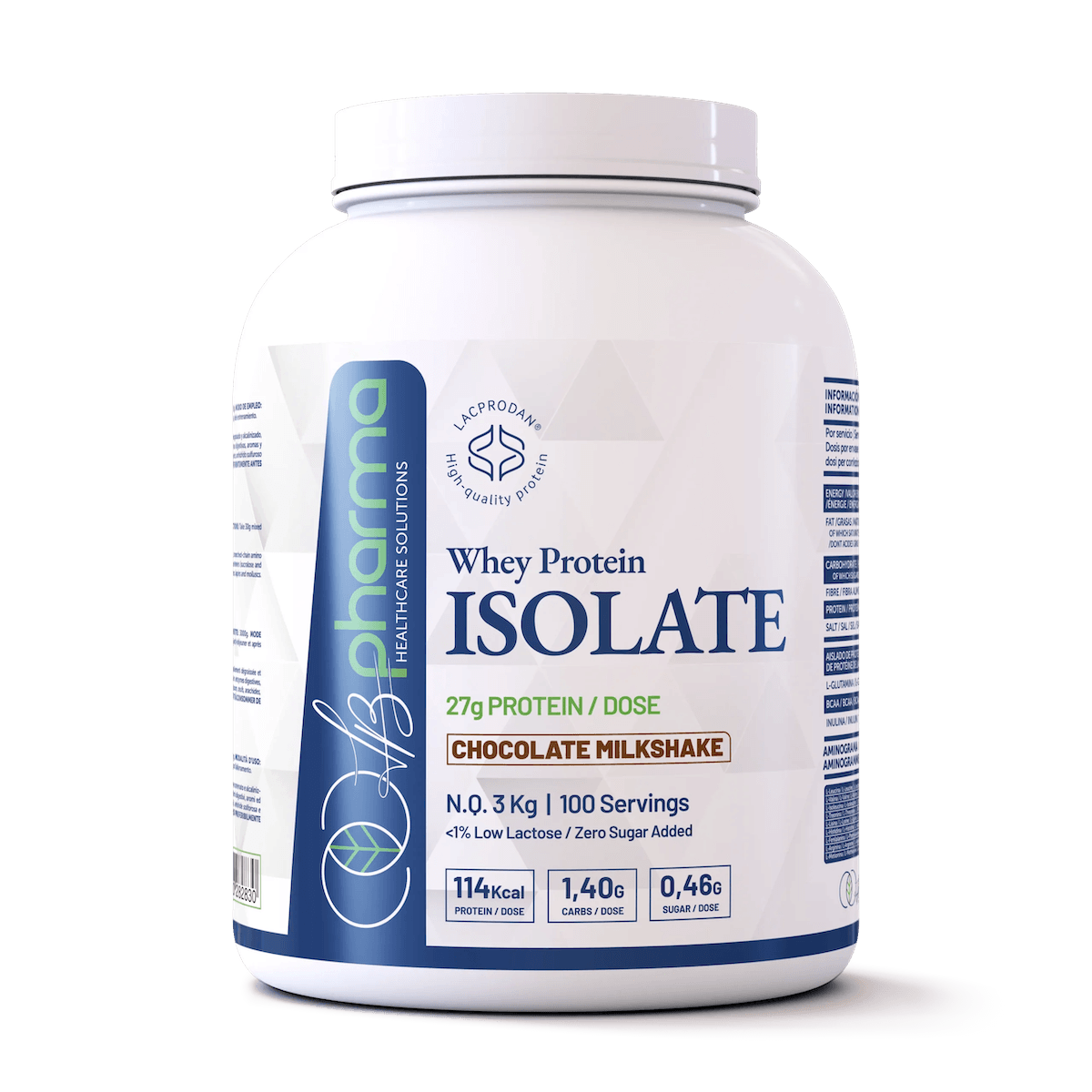 LB PHARMA Proteína Whey Isolate 89% Lacprodan 3 Kg