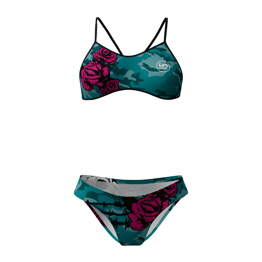 Bikini Natación Mujer Tirante Estrecho SKULL CAMOUFLAGE