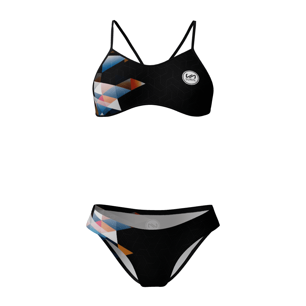 Bikini Natación Mujer Tirante Estrecho ROUND CUBES