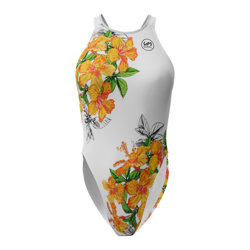 [SW-255] Bañador Mujer Tirante Ancho Yellow Flowers