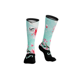High Sublimated Technical Sock FLOWERS SERIES