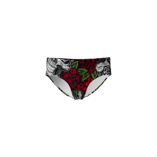 [SW-314] Slip Natación Hombre 10 cm FLOWER SKULLS