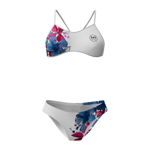 [SW-419] Bikini Natación Mujer Tirante Estrecho FLOWERS