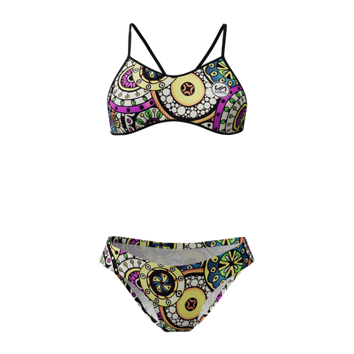 [SW-426] Bikini Natación Mujer Tirante Estrecho STRIPE MULTI