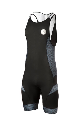 [T-003C] Trisuit Sleeveless Triathlon and zipper on the back premium AIRFLOW