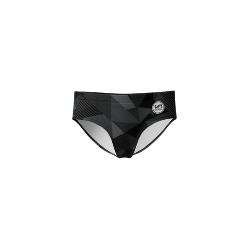 [SW-350] Slip Natación Hombre 10 cm GREY TRIANGLES